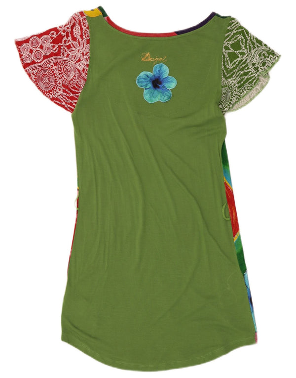 Desigual Womens Graphic Tunic Dress UK 8 Small Multicoloured Paisley