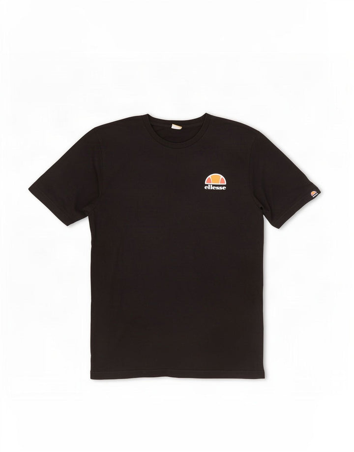 Ellesse Mens T-Shirt Top Large Black Cotton