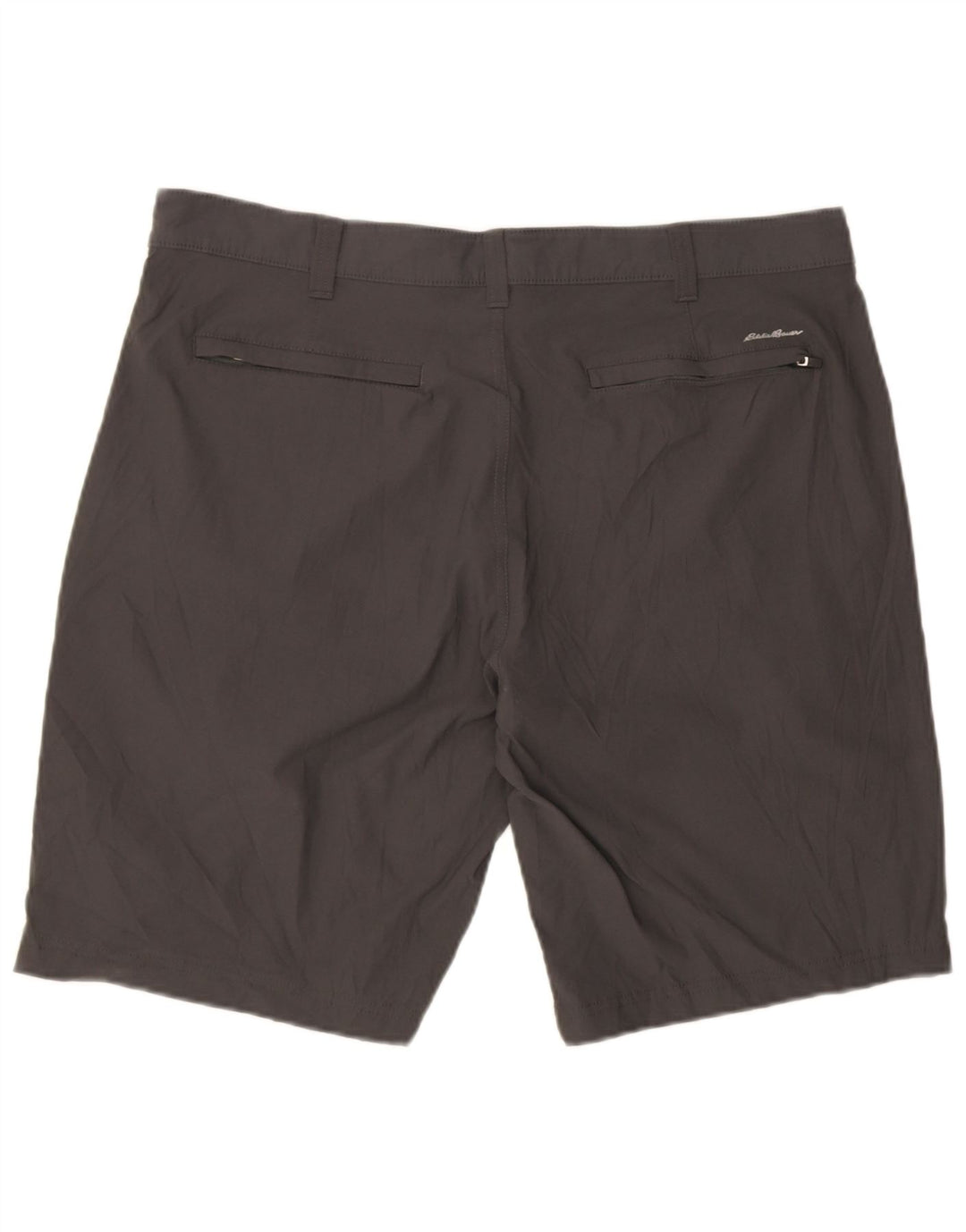 Eddie Bauer Mens Chino Shorts W38 XL Grey Nylon