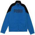 PUMA Boys Graphic Tracksuit Top Jacket 13-14 Years  Blue Colourblock