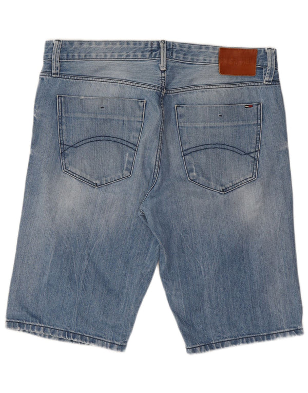 Tommy Hilfiger Mens Denim Shorts W33 Medium Blue Cotton