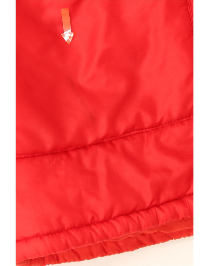 VINTAGE Mens Padded Jacket UK 38 Medium Red Polyamide Vintage Vintage and Second-Hand Vintage from Messina Hembry 