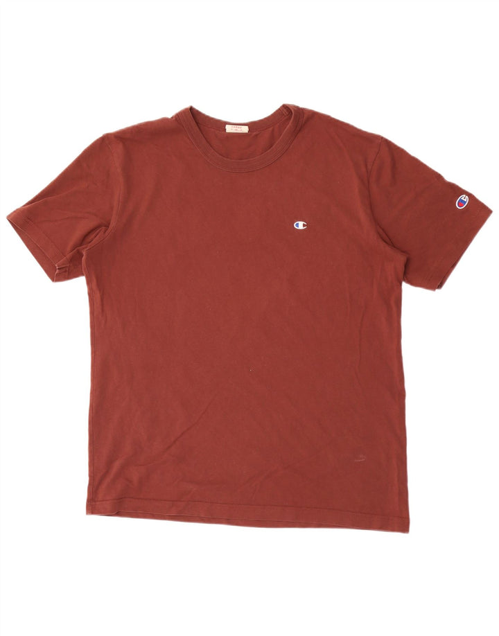 Champion Womens T-Shirt Top UK 16 Large Brown