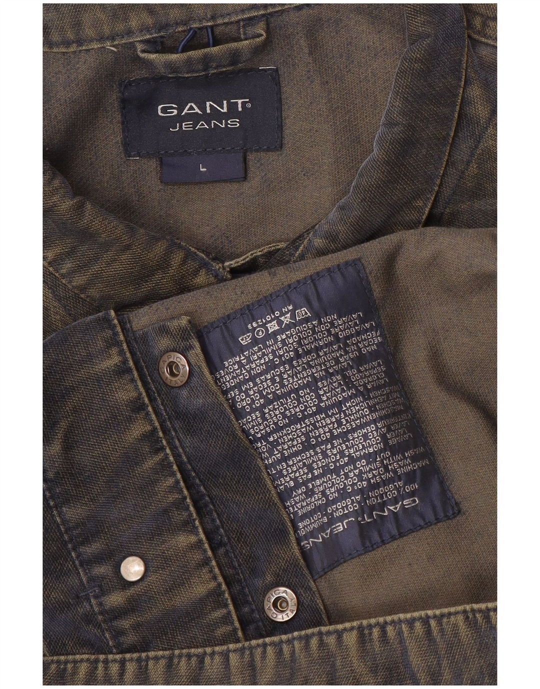 Gant Mens Denim Gilet UK 40 Large Blue Cotton