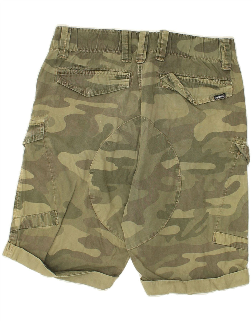 VINTAGE Mens Cargo Shorts Medium W32 Khaki Camouflage Cotton | Vintage Vintage | Thrift | Second-Hand Vintage | Used Clothing | Messina Hembry 