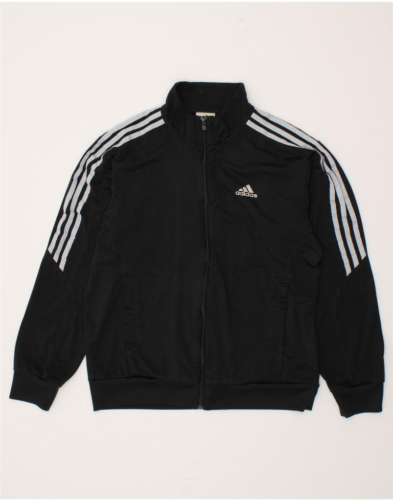 ADIDAS Mens Tracksuit Top Jacket Small Black Polyester | Vintage Adidas | Thrift | Second-Hand Adidas | Used Clothing | Messina Hembry 