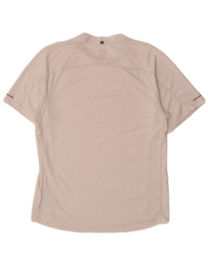 Nike Mens Dri Fit T-Shirt Top Medium White Polyester