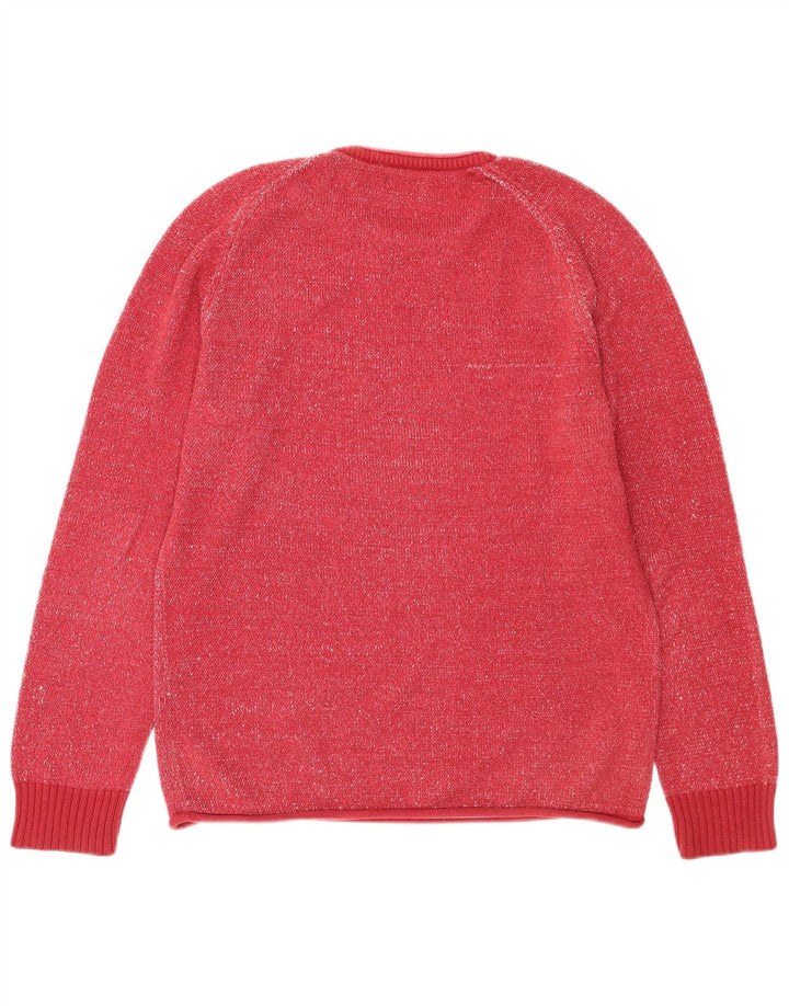 Levi's Mens Crew Neck Jumper Sweater Large Red Flecked Cotton