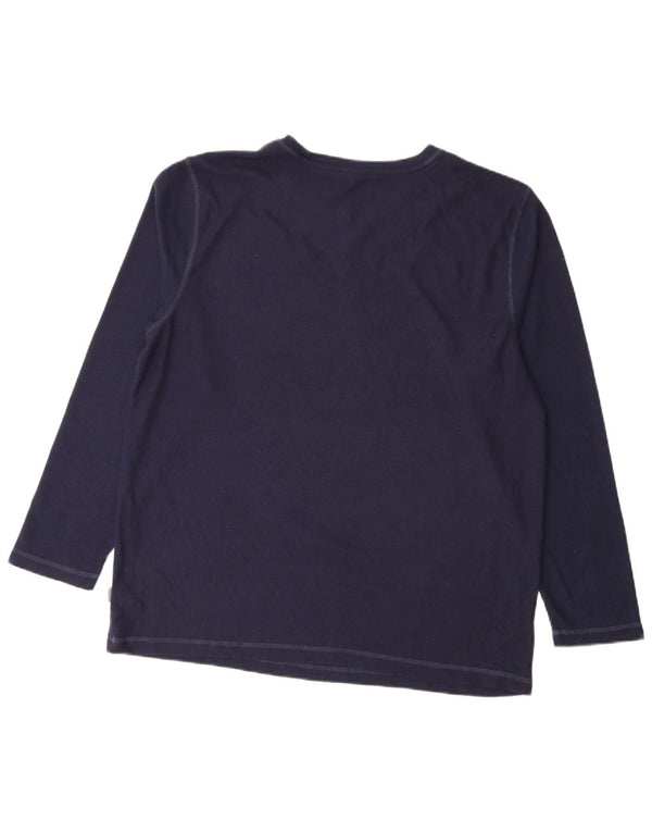 Eddie Bauer Mens Top Long Sleeve XL Navy Blue Polyester