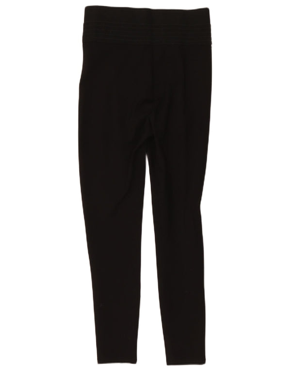 Zara Womens Leggings UK 12 Medium Black Polyester