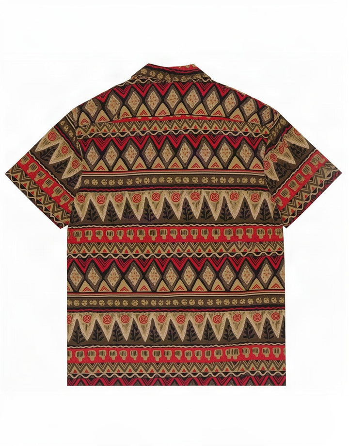 Ciao Mens Short Sleeve Shirt Small Multicoloured Patchwork