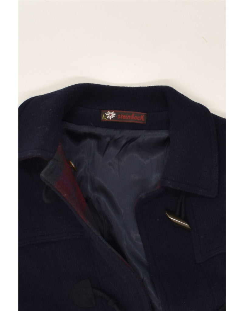 STEINBOCK Mens Duffle Coat UK 38 Medium Navy Blue | Vintage Steinbock | Thrift | Second-Hand Steinbock | Used Clothing | Messina Hembry 