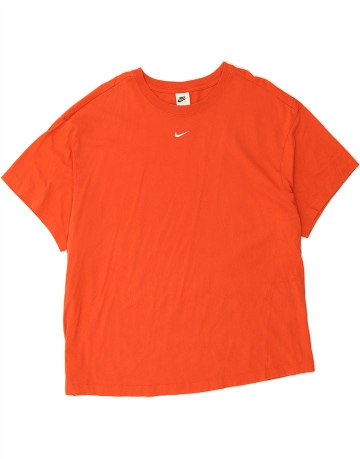 NIKE Mens T-Shirt Top 2XL Orange Vintage Nike and Second-Hand Nike from Messina Hembry 
