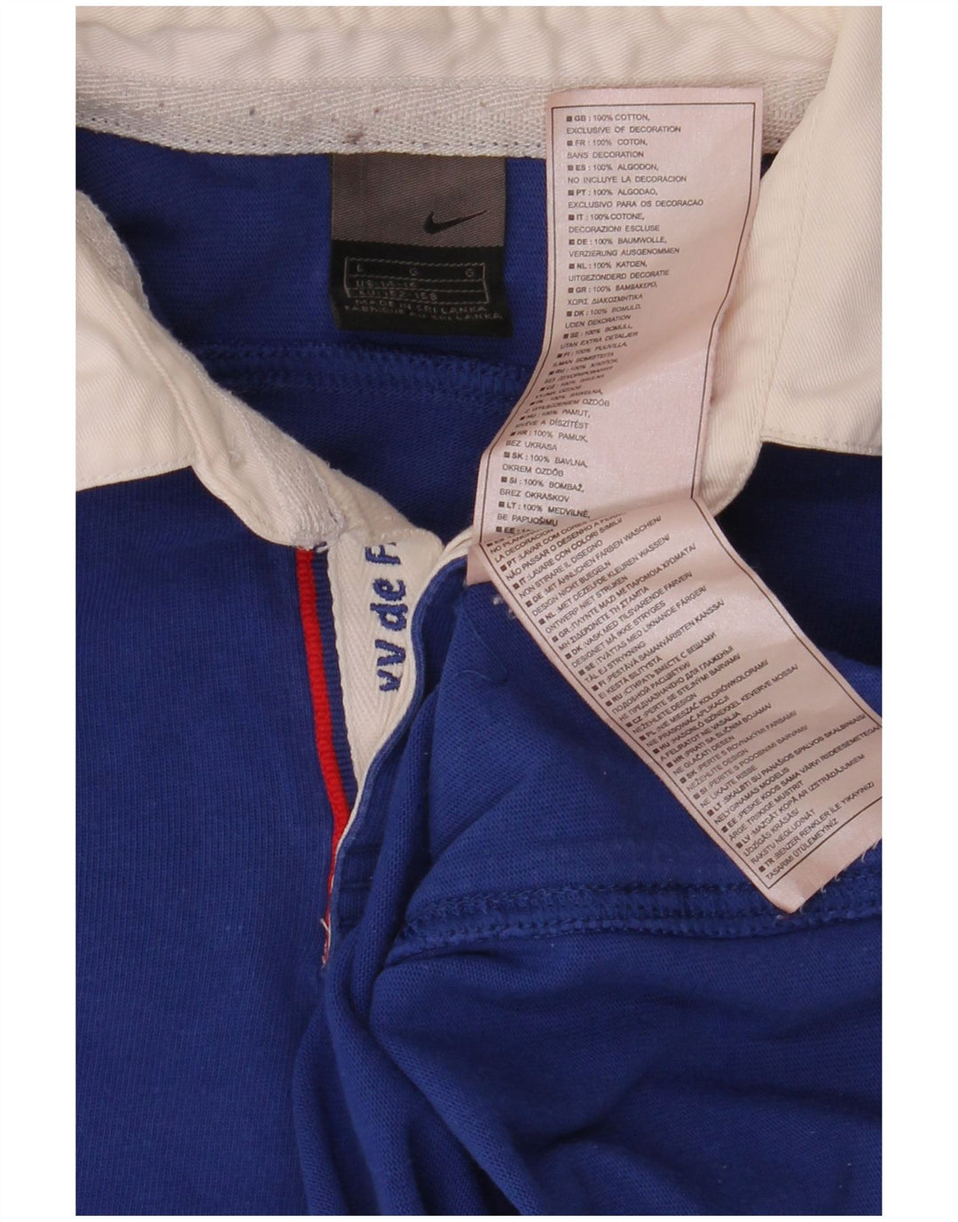 NIKE Boys Rugby Polo Shirt 12-13 Years Large Blue