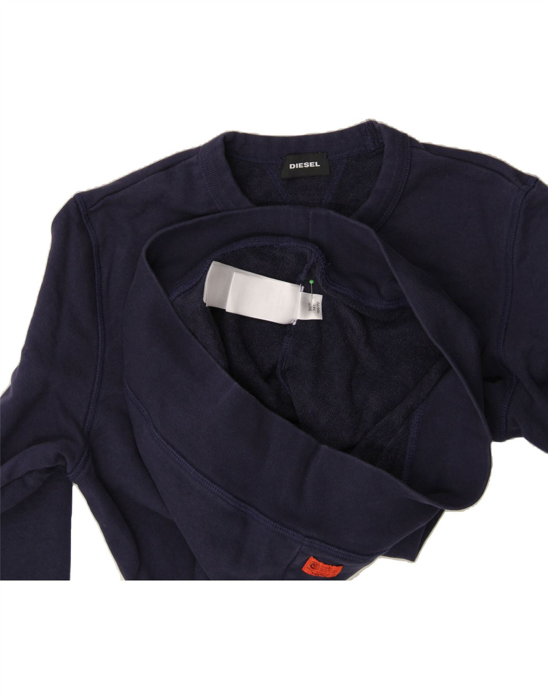 DIESEL Boys Sweatshirt Jumper 13-14 Years Navy Blue Cotton Vintage Diesel and Second-Hand Diesel from Messina Hembry 