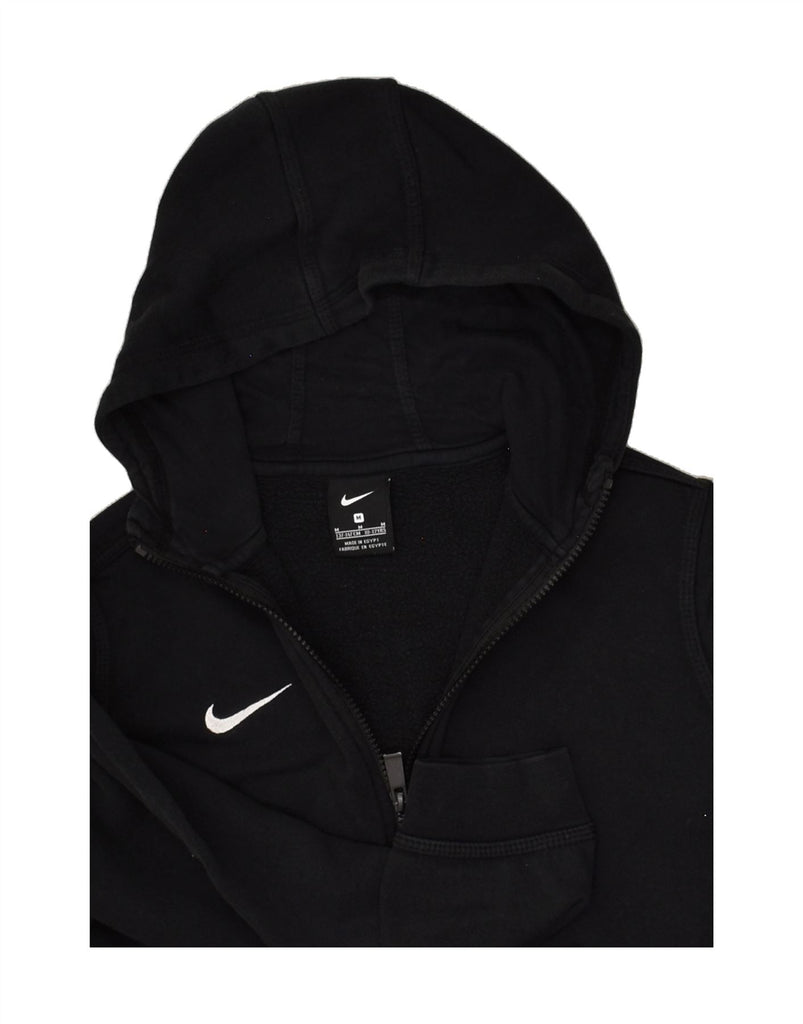 NIKE Boys Zip Hoodie Sweater 10-11 Years Medium Black Cotton | Vintage Nike | Thrift | Second-Hand Nike | Used Clothing | Messina Hembry 