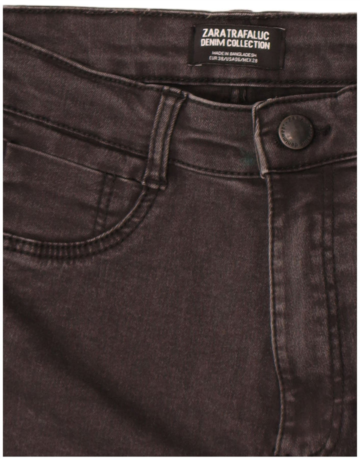 Zara Womens Distressed Skinny Jeans EU 38 Small W28 L29 Grey