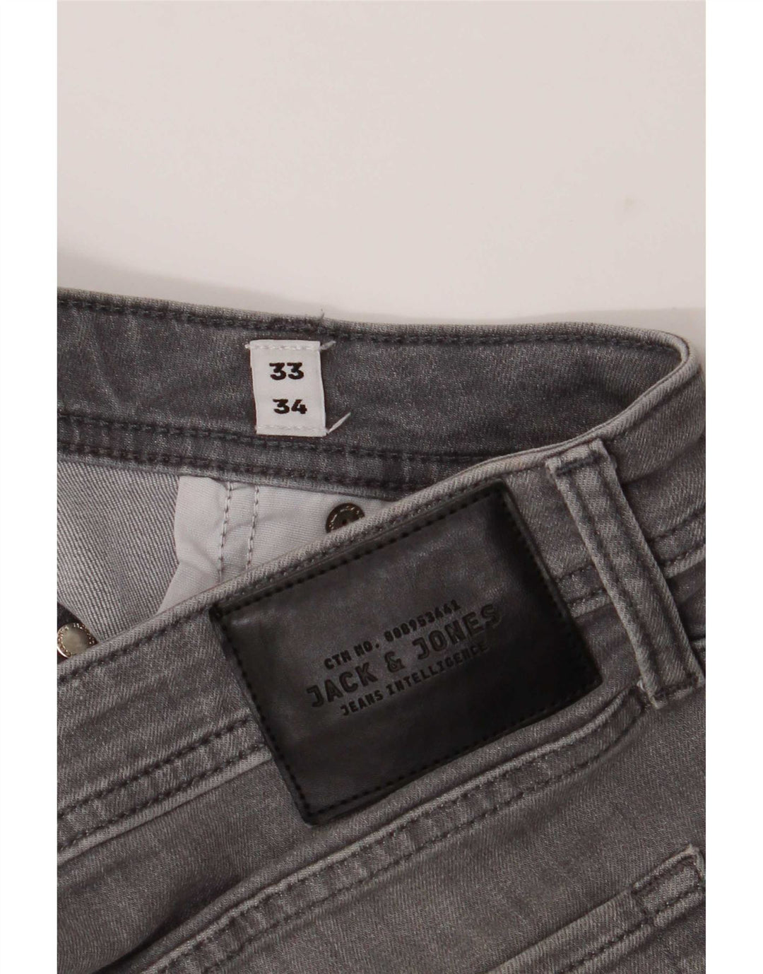 Jack & Jones Mens GLENN Slim Jeans W33 L34 Grey