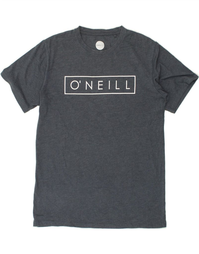 O'NEILL Womens Graphic T-Shirt Top UK 14 Large Grey Cotton | Vintage O'Neill | Thrift | Second-Hand O'Neill | Used Clothing | Messina Hembry 