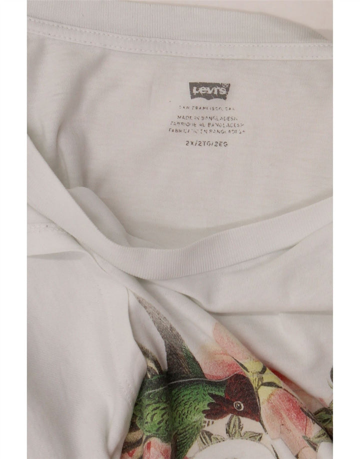 Levi's Mens Graphic T-Shirt Top 2XL White
