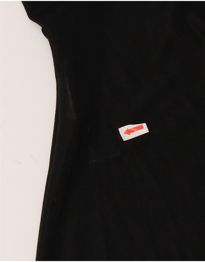 ROMAN'S Womens Long Sleeve Asymmetrical Dress UK 12 Medium Black Polyester Vintage Roman's and Second-Hand Roman's from Messina Hembry 