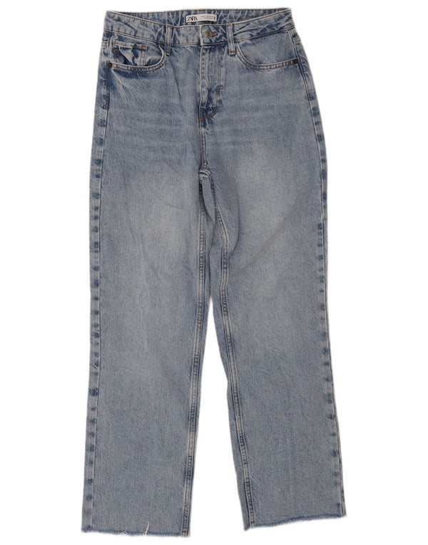 Zara Womens Straight Jeans EU 38 Small W28 L29 Blue Cotton