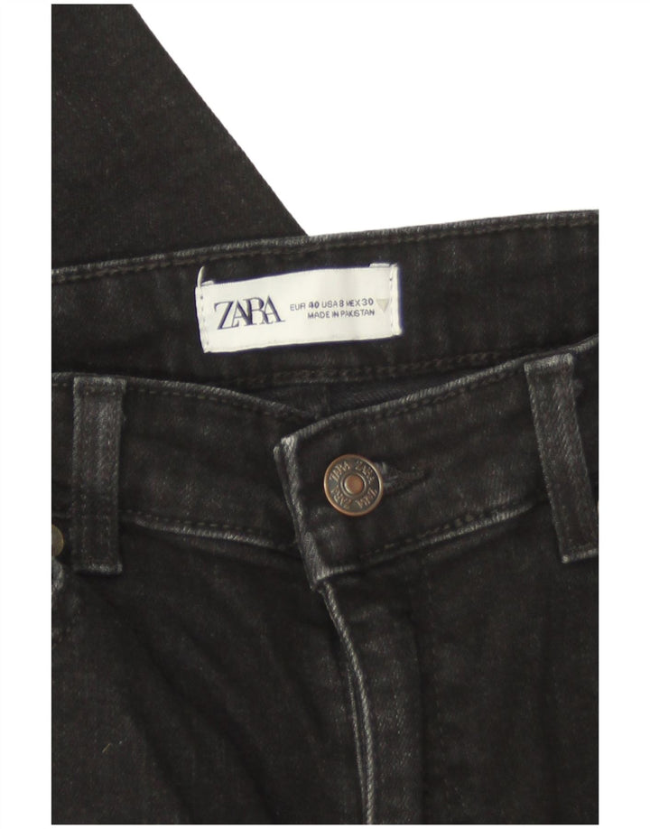 Zara Womens Slim Jeans EU 40 Medium W30 L28 Black Cotton
