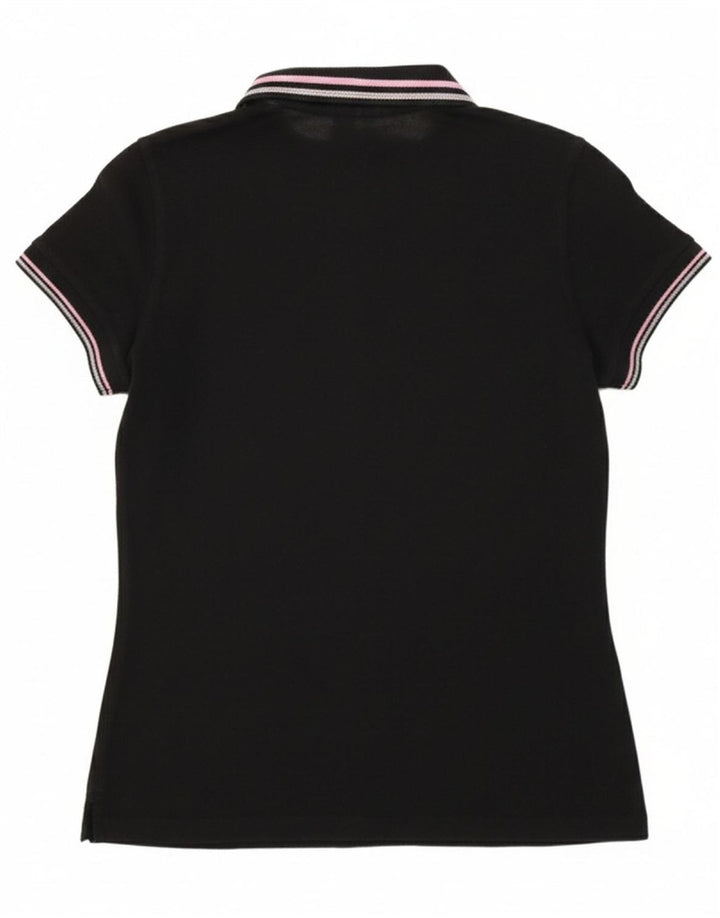 LOTTO Womens Polo Shirt UK 16 Large Black
