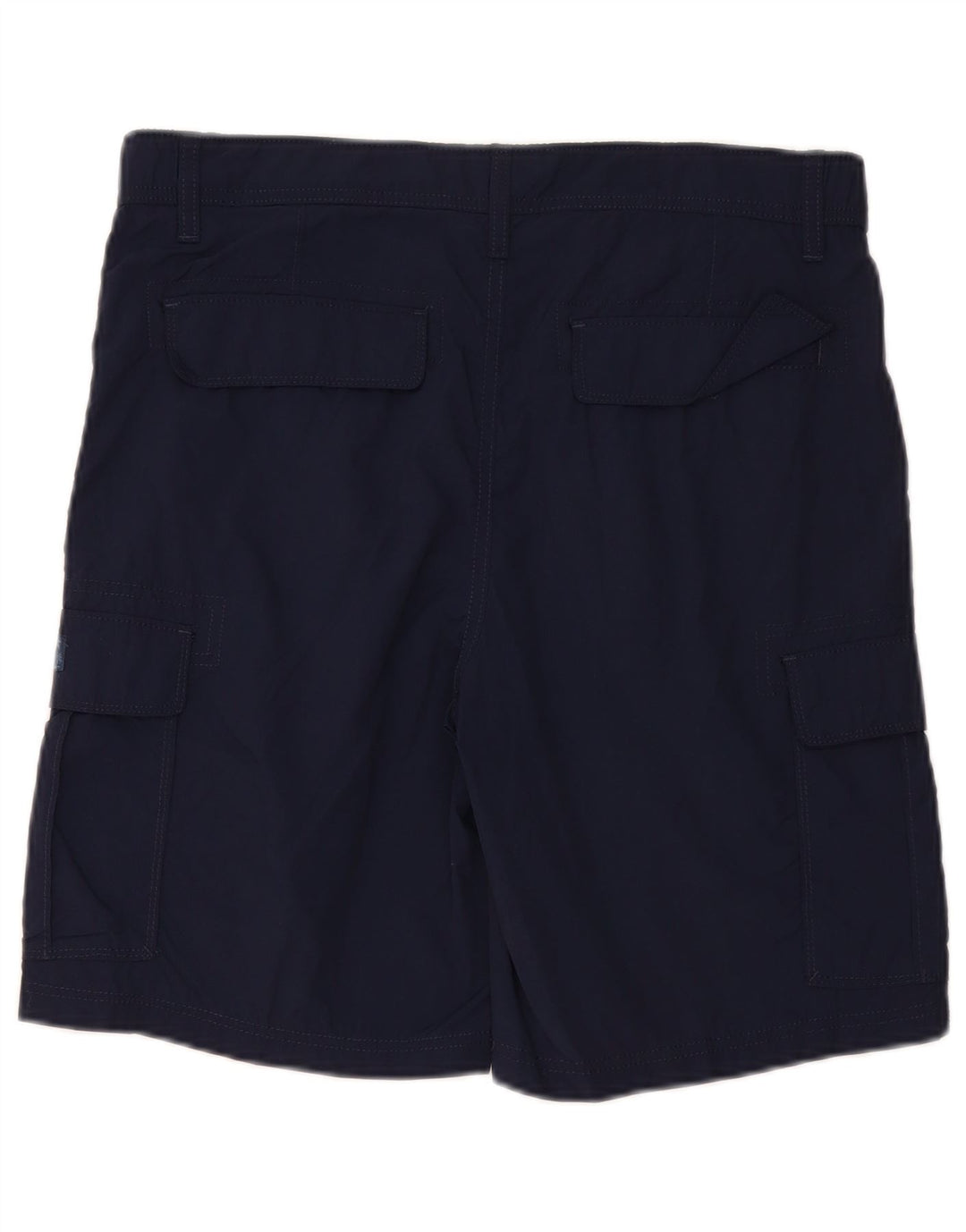IZOD Mens Salt Water Cargo Shorts W32 Medium Navy Blue Polyamide