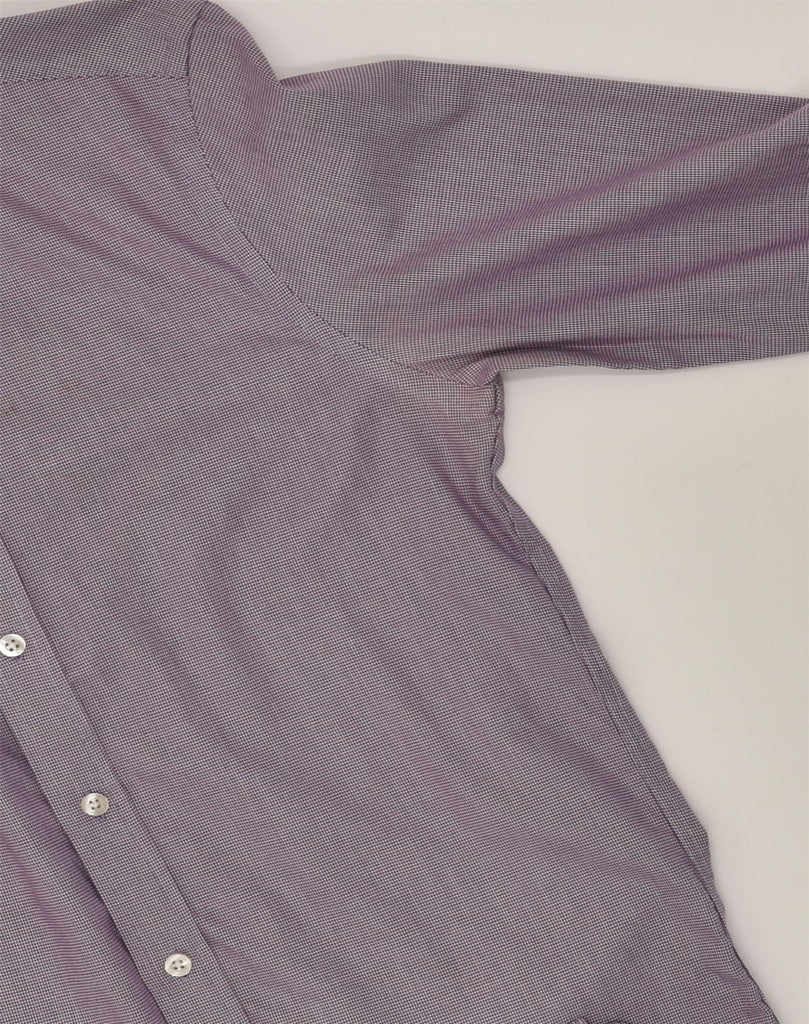 MICHAEL KORS Mens Shirt Size 14 1/2 Small Purple Cotton | Vintage Michael Kors | Thrift | Second-Hand Michael Kors | Used Clothing | Messina Hembry 