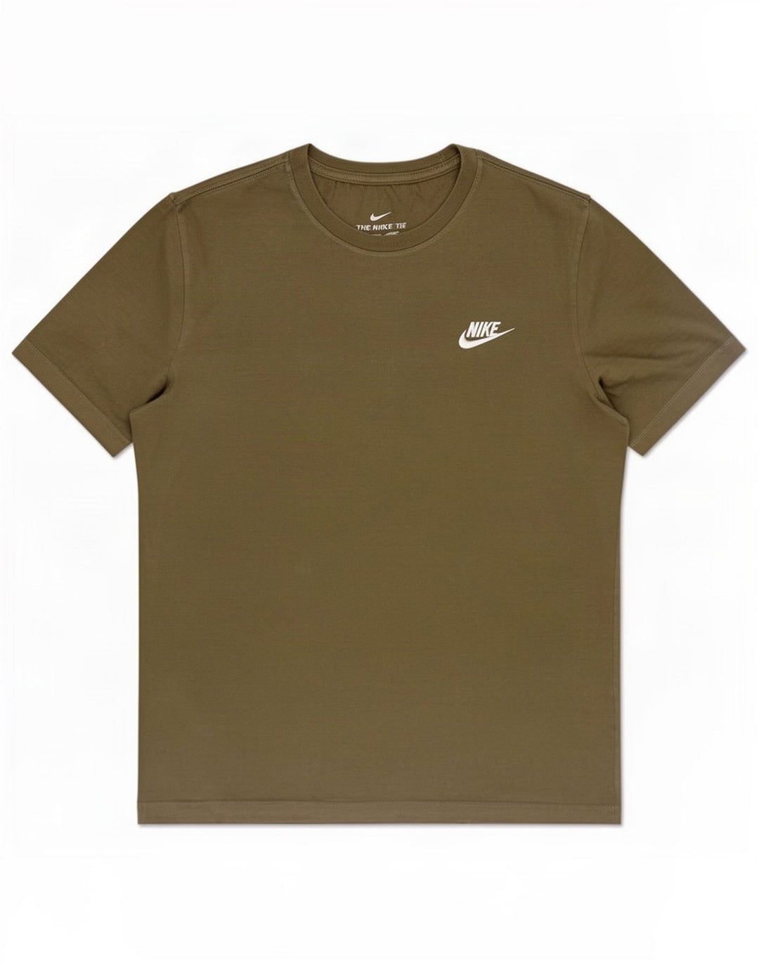 Nike Mens T-Shirt Top Medium Khaki Cotton