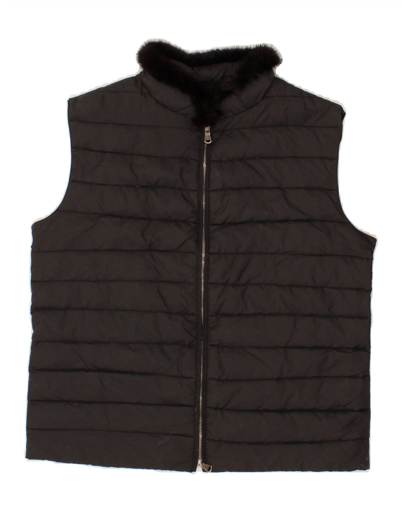 MARINA YACHTING Womens Padded Gilet UK 12 Medium Black Vintage Marina Yachting and Second-Hand Marina Yachting from Messina Hembry 