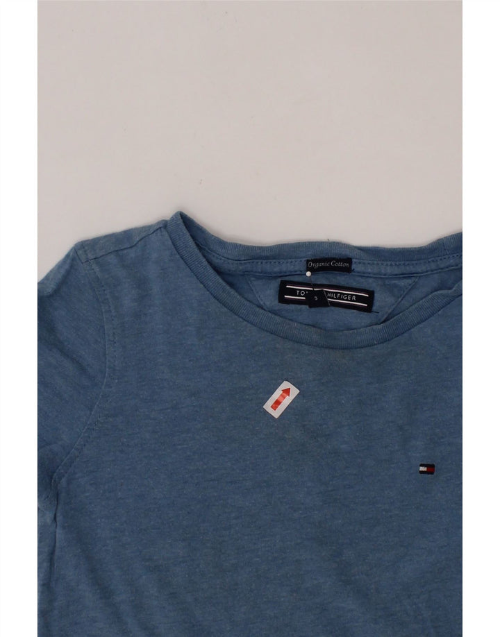 TOMMY HILFIGER Boys T-Shirt Top 2-3 Years Blue Cotton