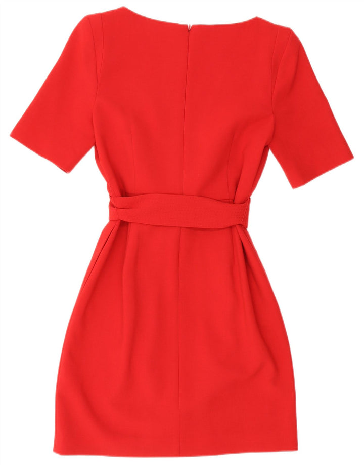 Coast Womens A-Line Dress UK 12 Medium Red Polyester