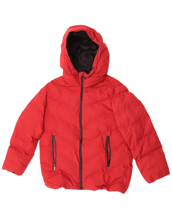 Zara Boys Hooded Padded Jacket 11-12 Years Red