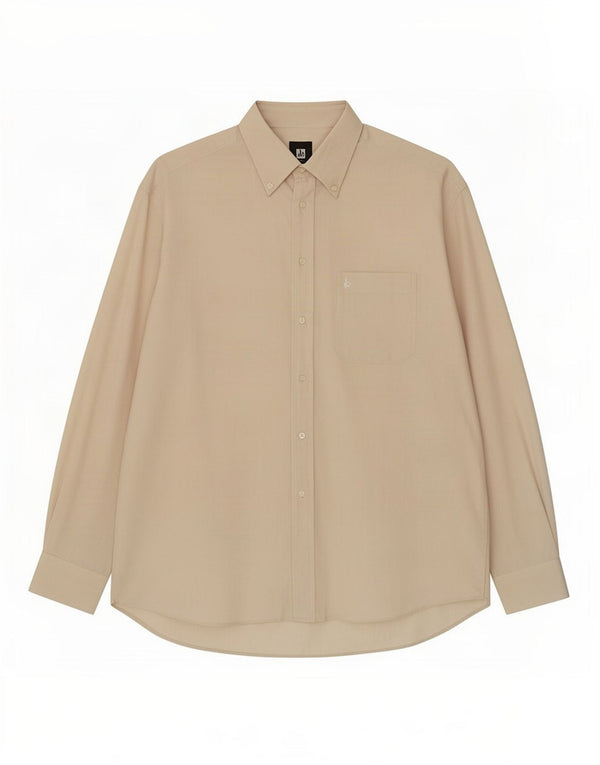 Roccobarocco Mens Shirt Size 44 17 1/2 XL Beige