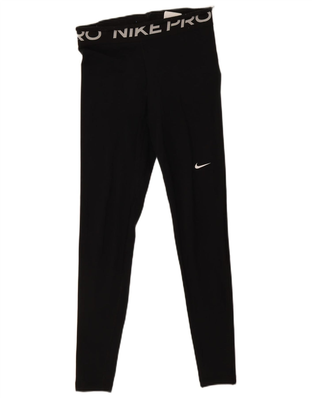 Nike Womens Dri Fit Graphic Leggings UK 10 Small  Black Polyester