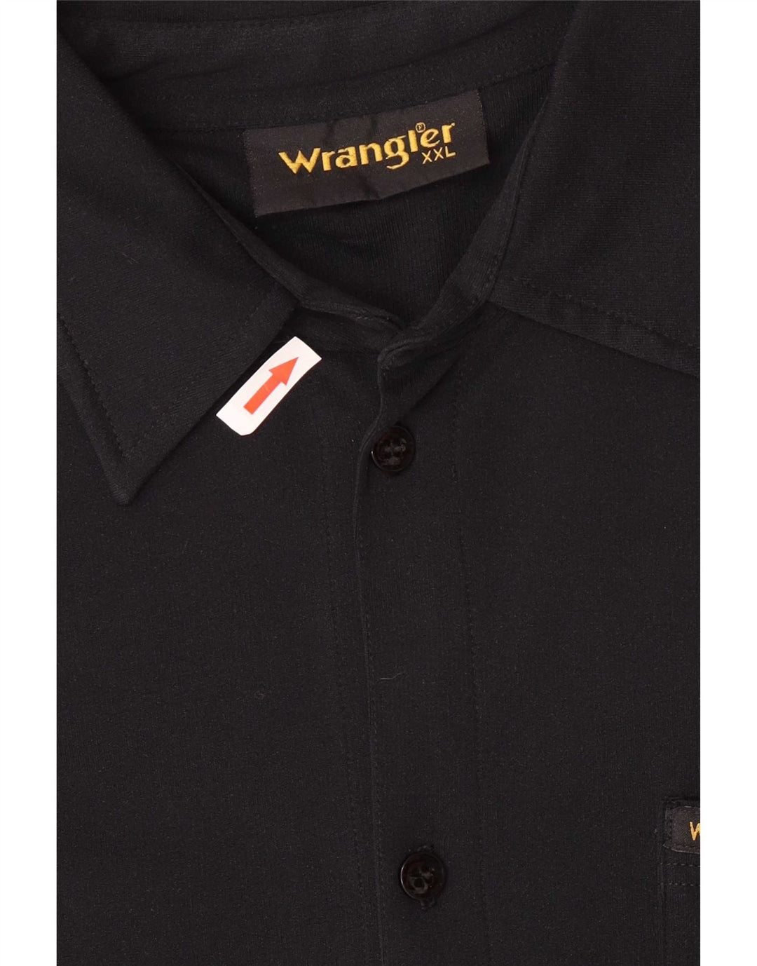 Wrangler Mens Short Sleeve Shirt 2XL Black Polyamide
