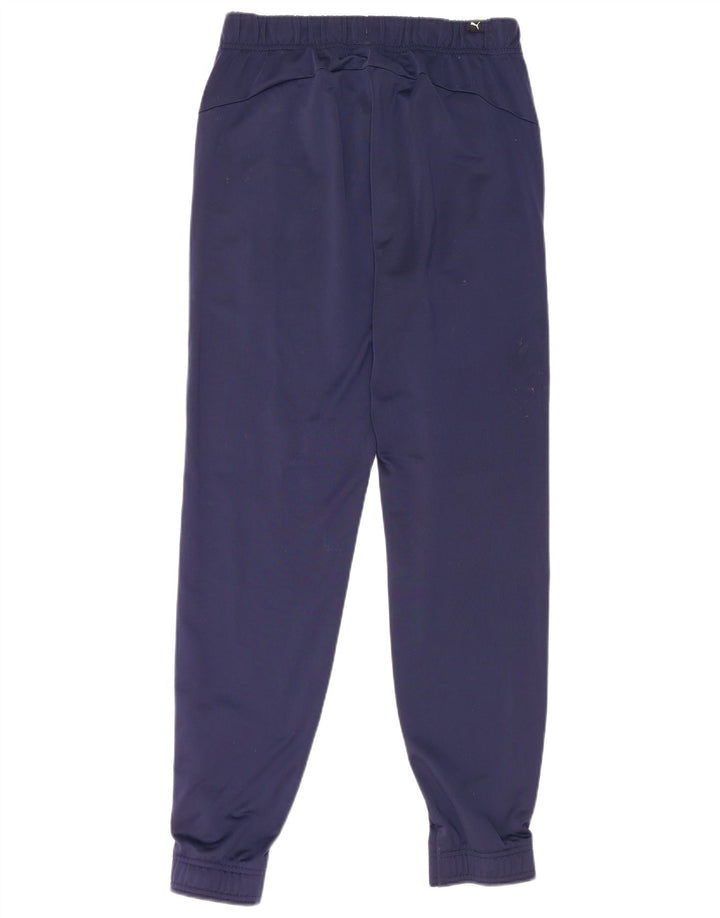 Puma Mens Tracksuit Trousers Joggers Medium  Navy Blue Polyester
