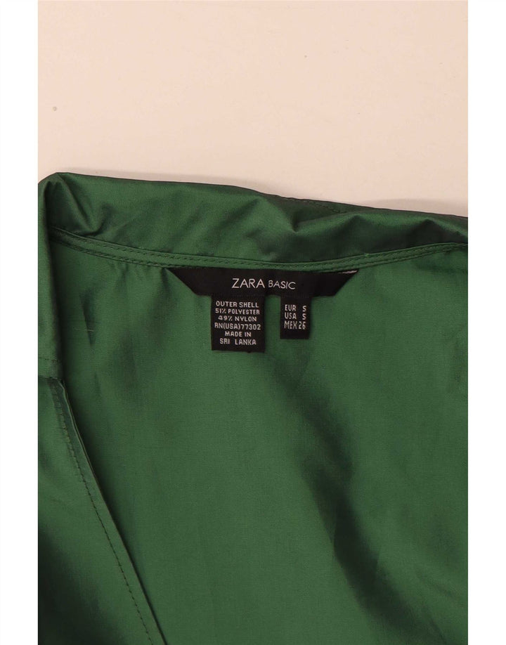 Zara Womens Sleeveless Maxi Dress UK 10 Small Green Polyester
