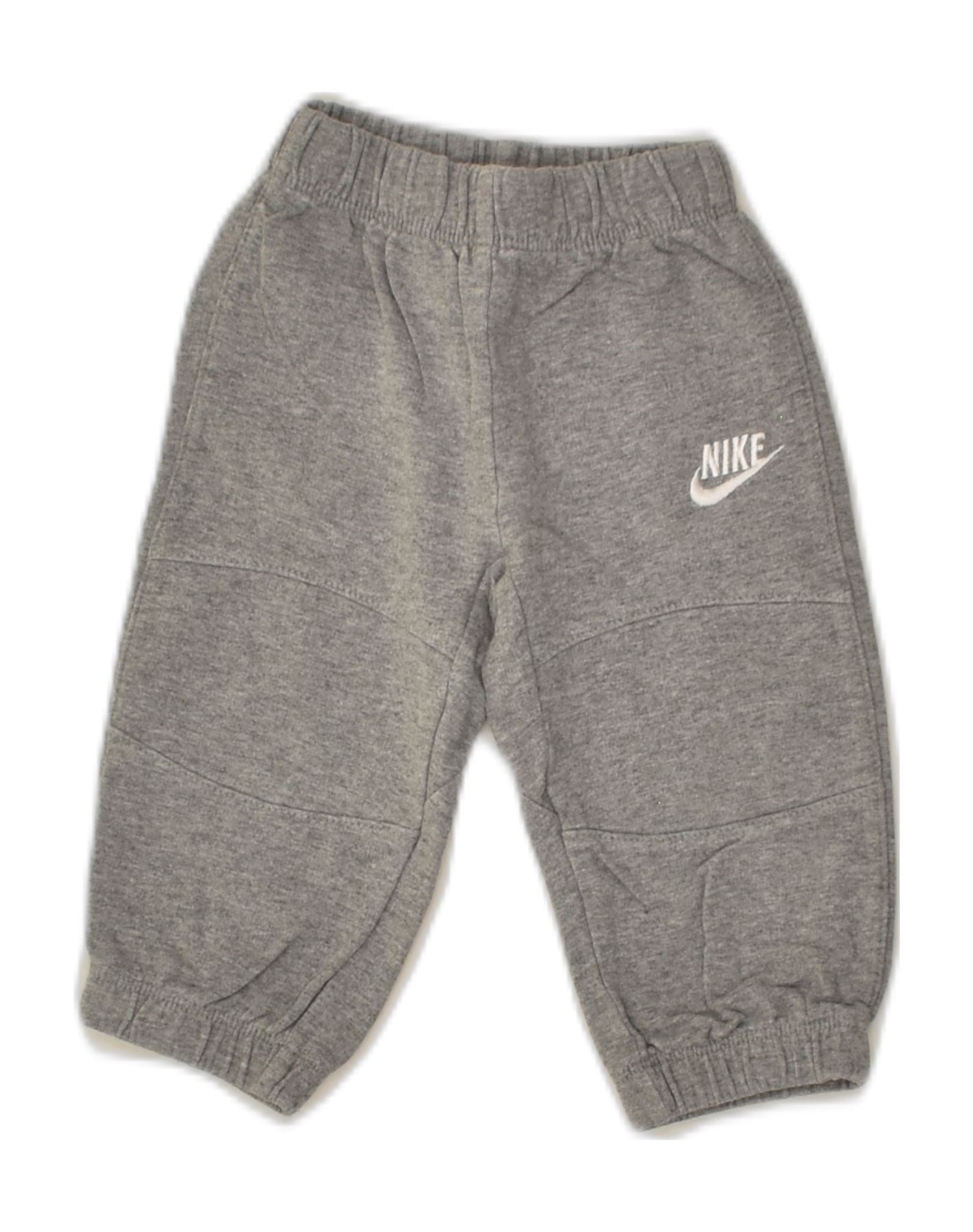 Grey nike 2024 baby tracksuit