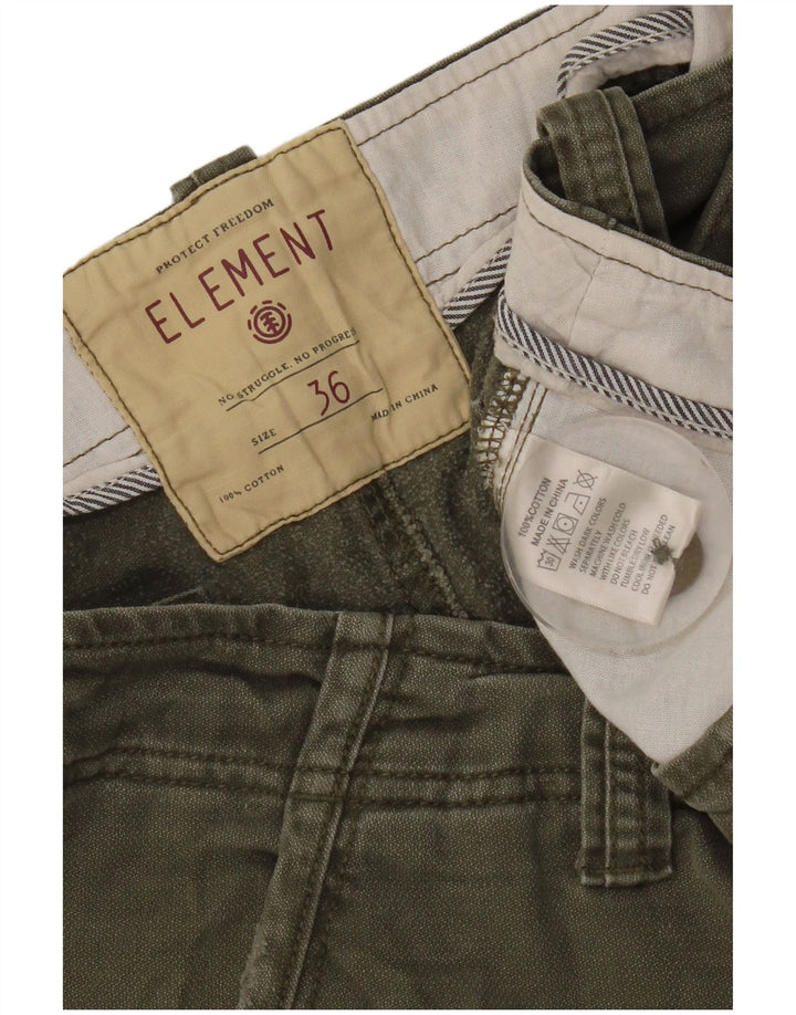 Element Mens Cargo Shorts W36 Large Khaki Cotton