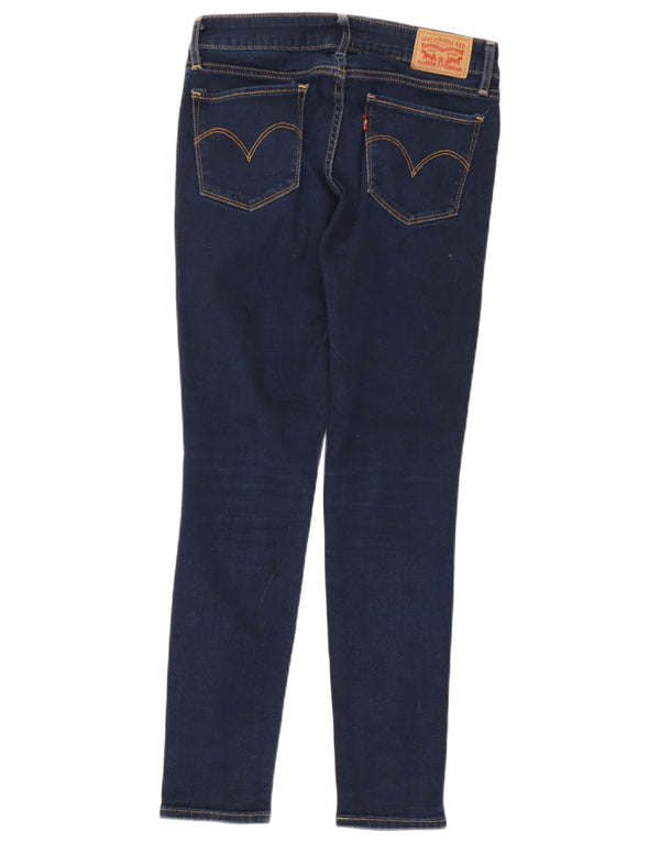Levi's Womens 711 Skinny Jeans W27 L28 Navy Blue Cotton