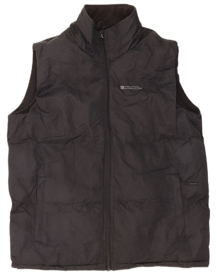 MOUNTAIN WAREHOUSE Mens Padded Gilet UK 38 Medium Black Polyester