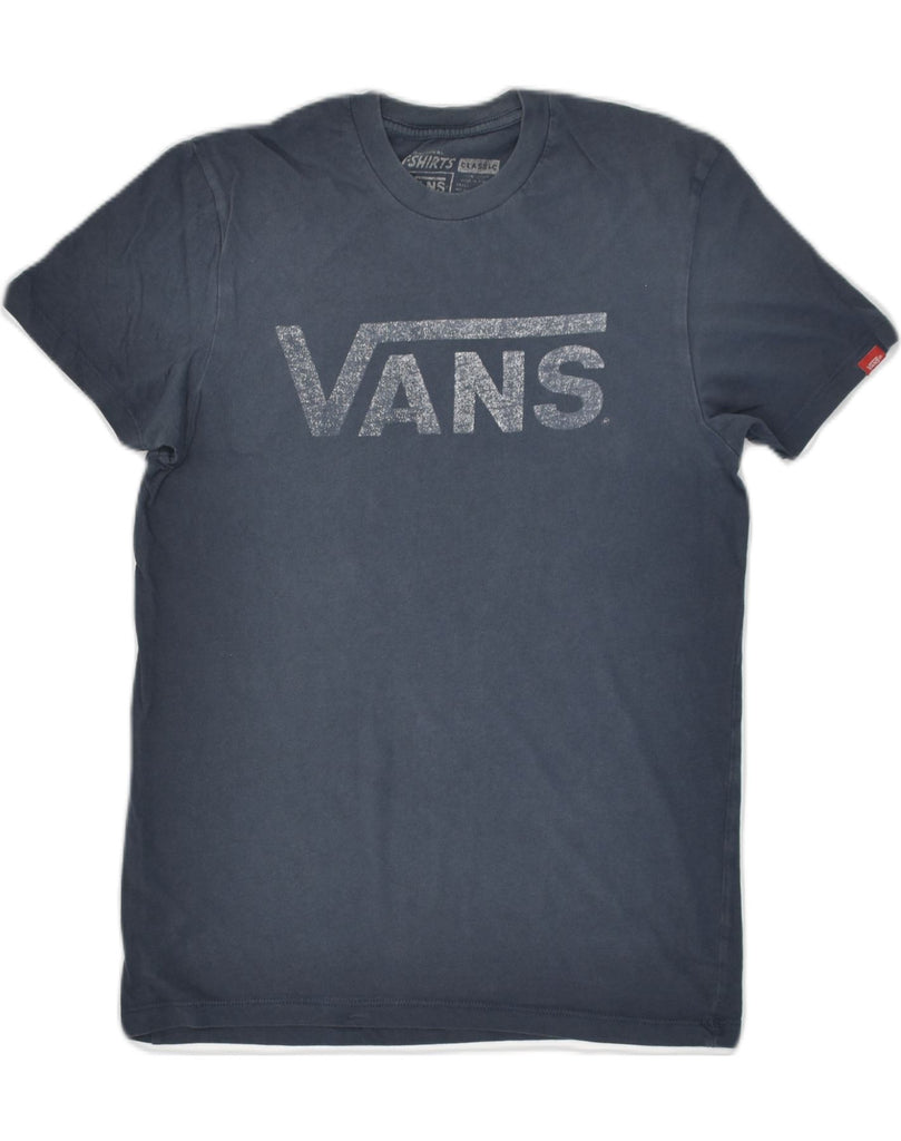 VANS Mens Classic Fit Graphic T-Shirt Top Small Blue Cotton | Vintage Vans | Thrift | Second-Hand Vans | Used Clothing | Messina Hembry 