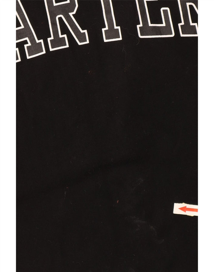 STARTER Mens Graphic T-Shirt Top Small Black Colourblock Cotton