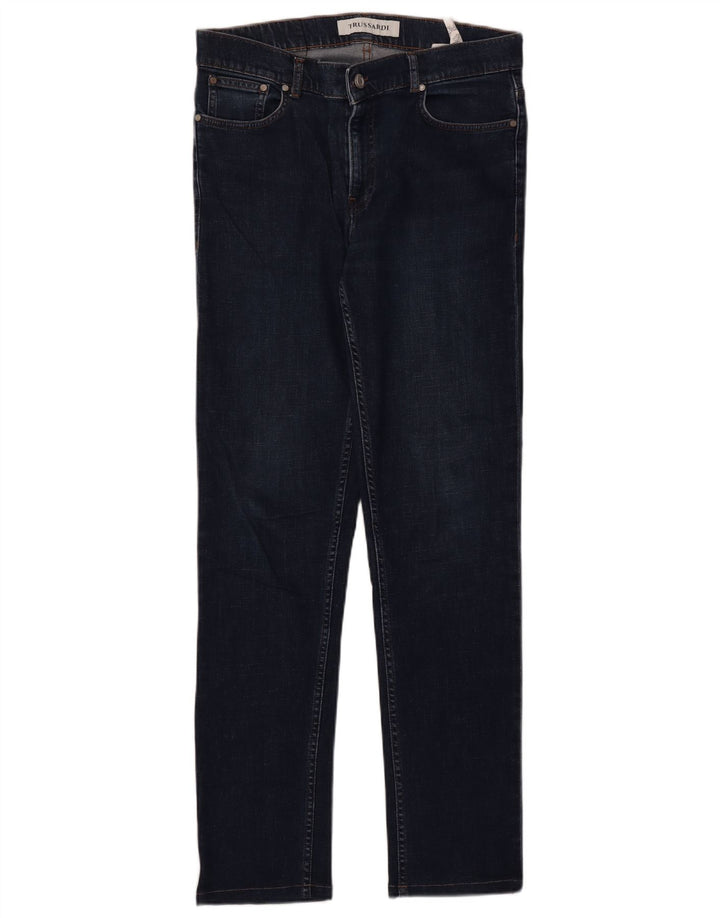 TRUSSARDI Mens Slim Jeans W34 L32  Navy Blue