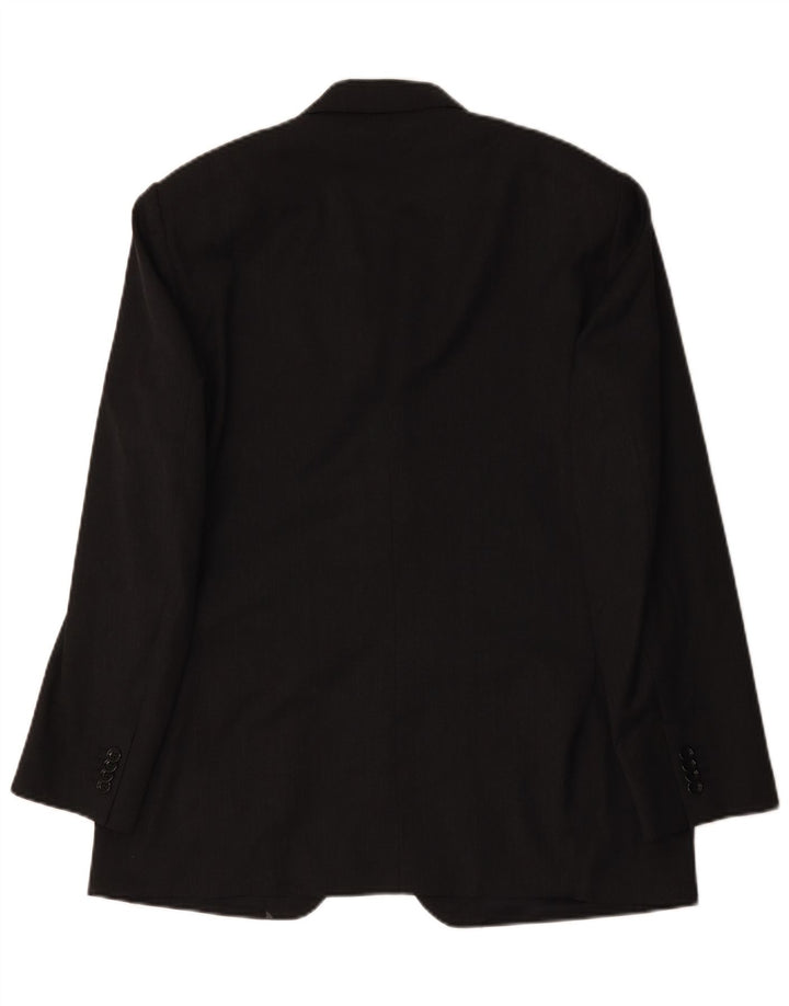 Boggi Mens Milano 3 Button Blazer Jacket IT 50 Large Grey Wool