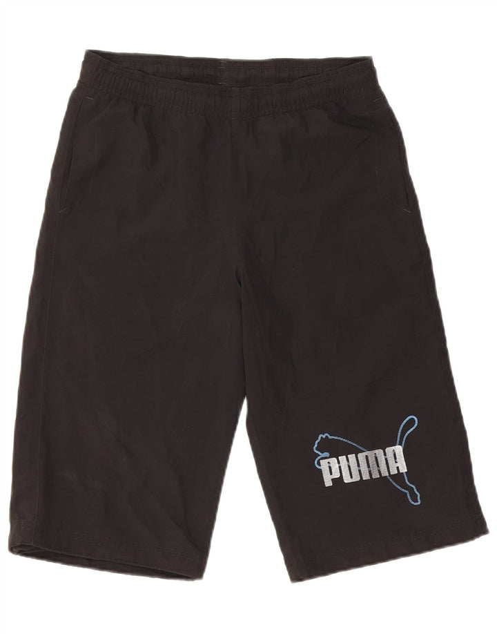 Puma Boys Graphic Sport Shorts 11-12 Years  Black Polyester