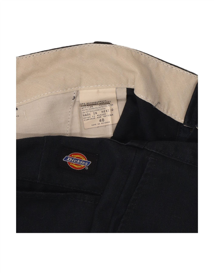 DICKIES Mens Chino Shorts W40 XL Navy Blue Polyester